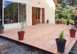 Lames de terrasse montage
